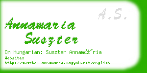 annamaria suszter business card